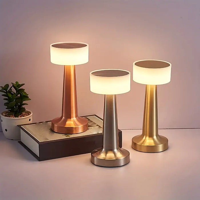 Rechargeable Metal Touch Sensor Table Lamp