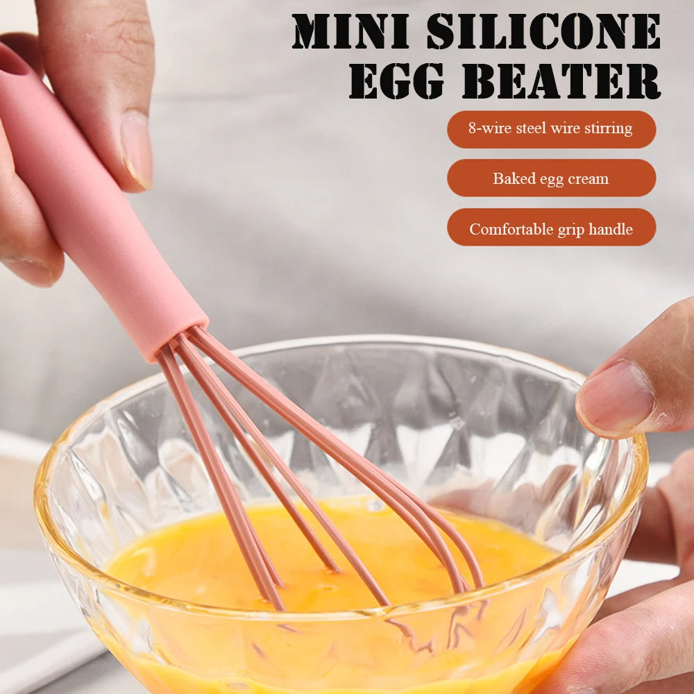 Silicone Hand-Held Egg Whisker