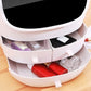 Portable Cosmetic Organizer With LED Light Mirror