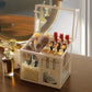Glass Cosmetic And Makeup Brush Organizer