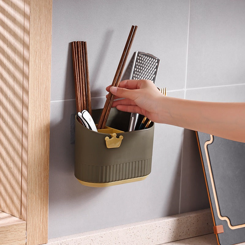 Self-Adhesive Wall Mounted Cutlary Organizer