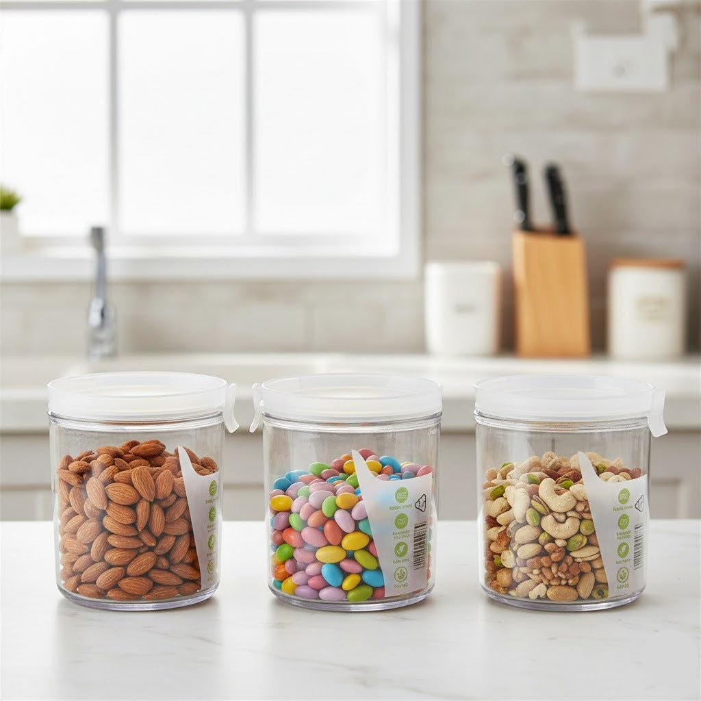 Acrylic Air Tight Food Storage Jar