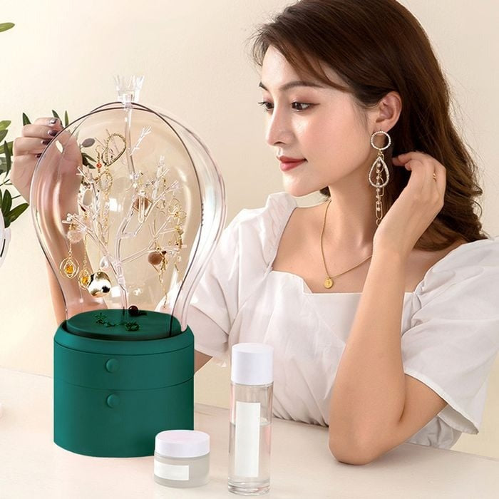 360 Rotating 2 Layer Jewelry & Cosmtic Organizer