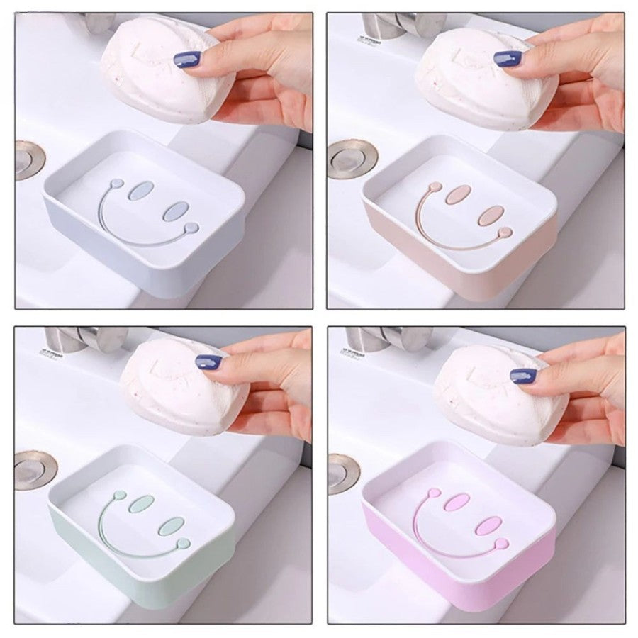 Smiley Double Layer Drain Soap Holder