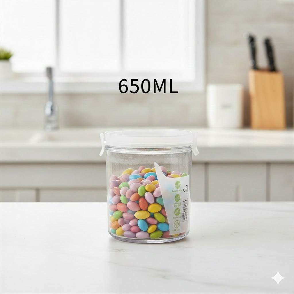 Acrylic Air Tight Food Storage Jar