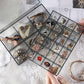 2 Layer 24 Grid Acrylic Jewelry Organizer