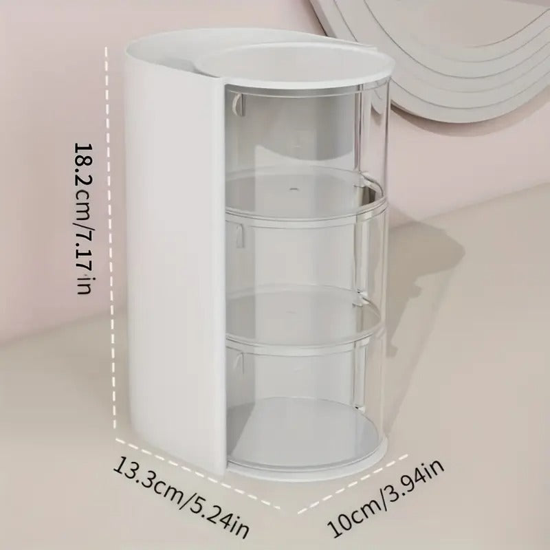 3 Layer Rotating Makeup Organizer
