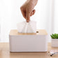 Creative Tissue Storrage Box with Wooden Lid