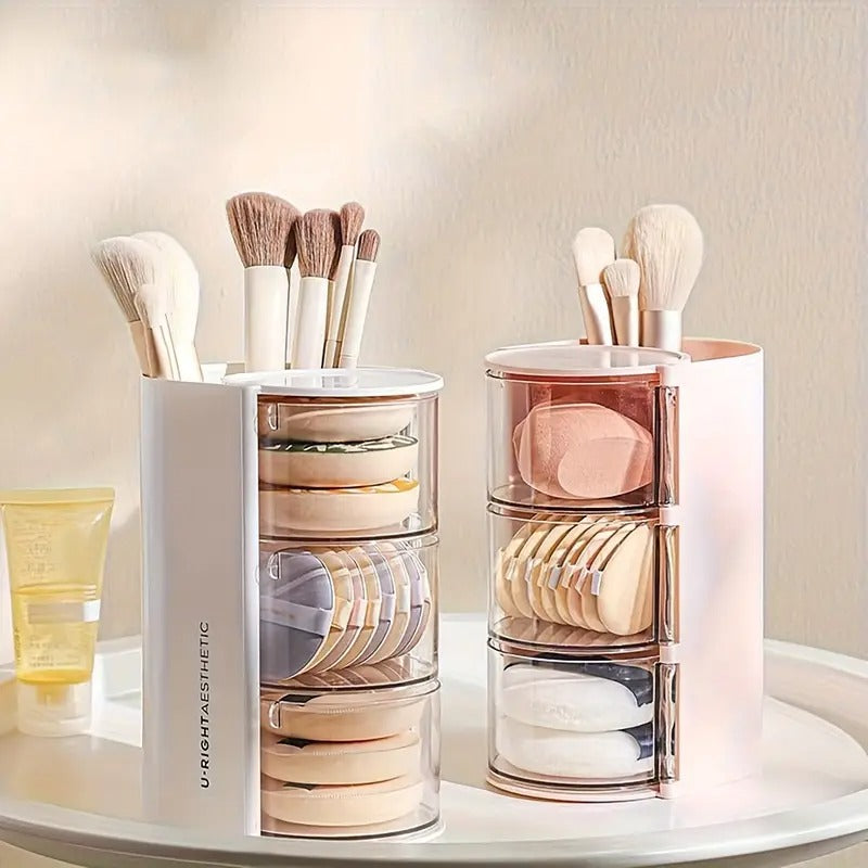 3 Layer Rotating Makeup Organizer