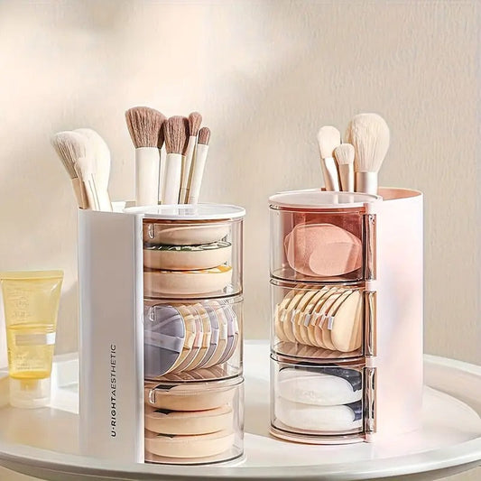 3 Layer Rotating Makeup Organizer