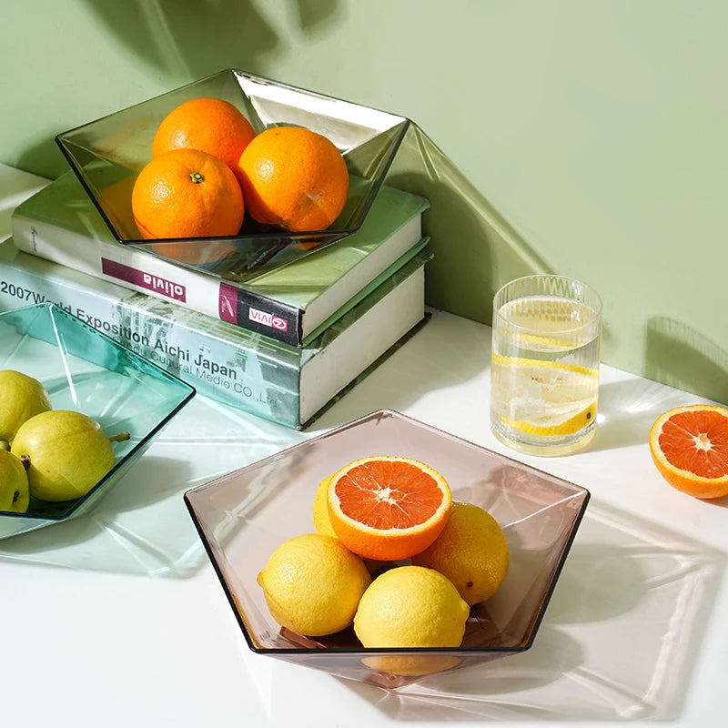 Creative Transparent Tableware Fruit Plate