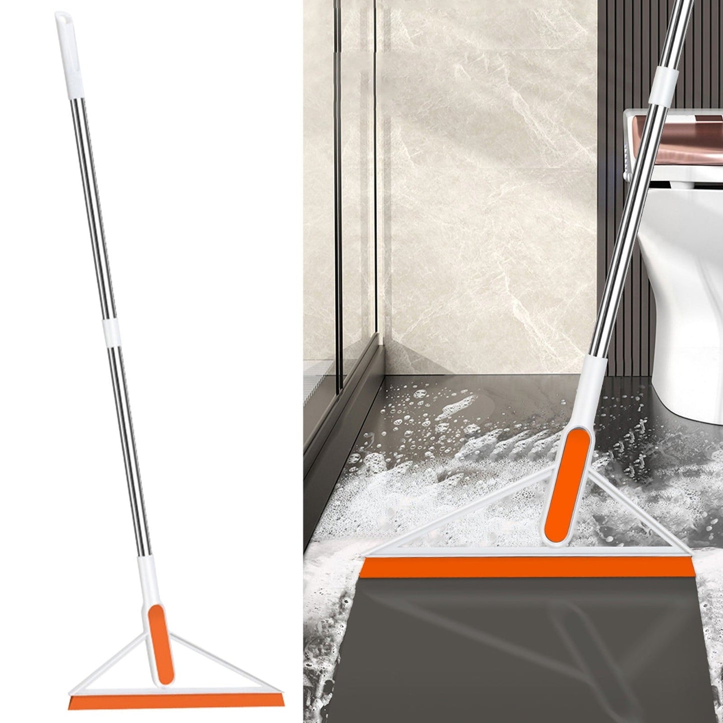 Multifunctional Silicone Cleaner Wiper with Long Handle