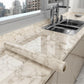 Cream Marble Texture Design PVC Waterproof Sheet (60cmx200cm)