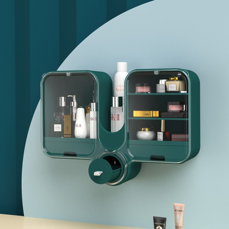 Wall-Mounted Makeup & Cosmetic Organizer