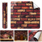 Self Adhesive Rustic Red Brick Marble Sheet