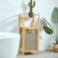 Laundry Basket with Wooden Storage Shelf