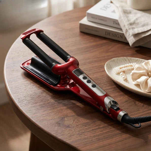 3 Barrels Hair Curling Iron with Lcd Display