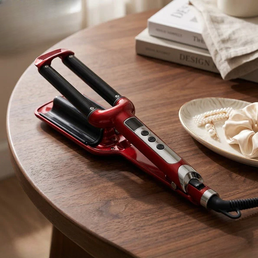 3 Barrels Hair Curling Iron with Lcd Display