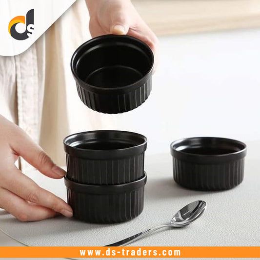 Pack of 3 Plastic Dip Sauce Bowl Set