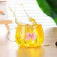 Glass Pumpkin Shape Bow Coffee Cup