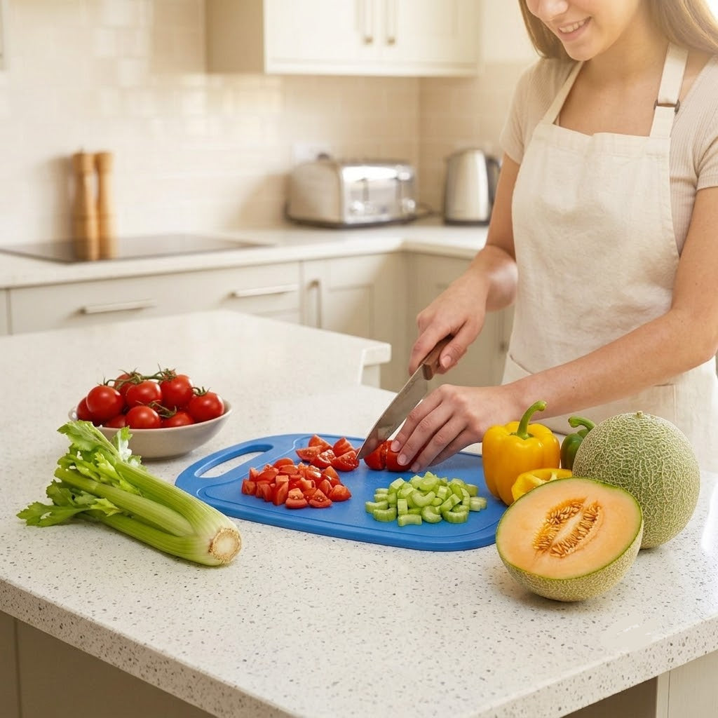 2 in 1 Portable Cutting Board Knife Kit