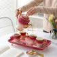 8PCs Ceramic Tea Set With Tray