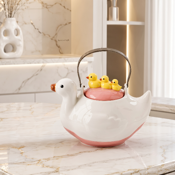 Cute Duck Ceramic Tea Pot