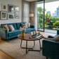 Elegant Round Wooden Sofa Side Table