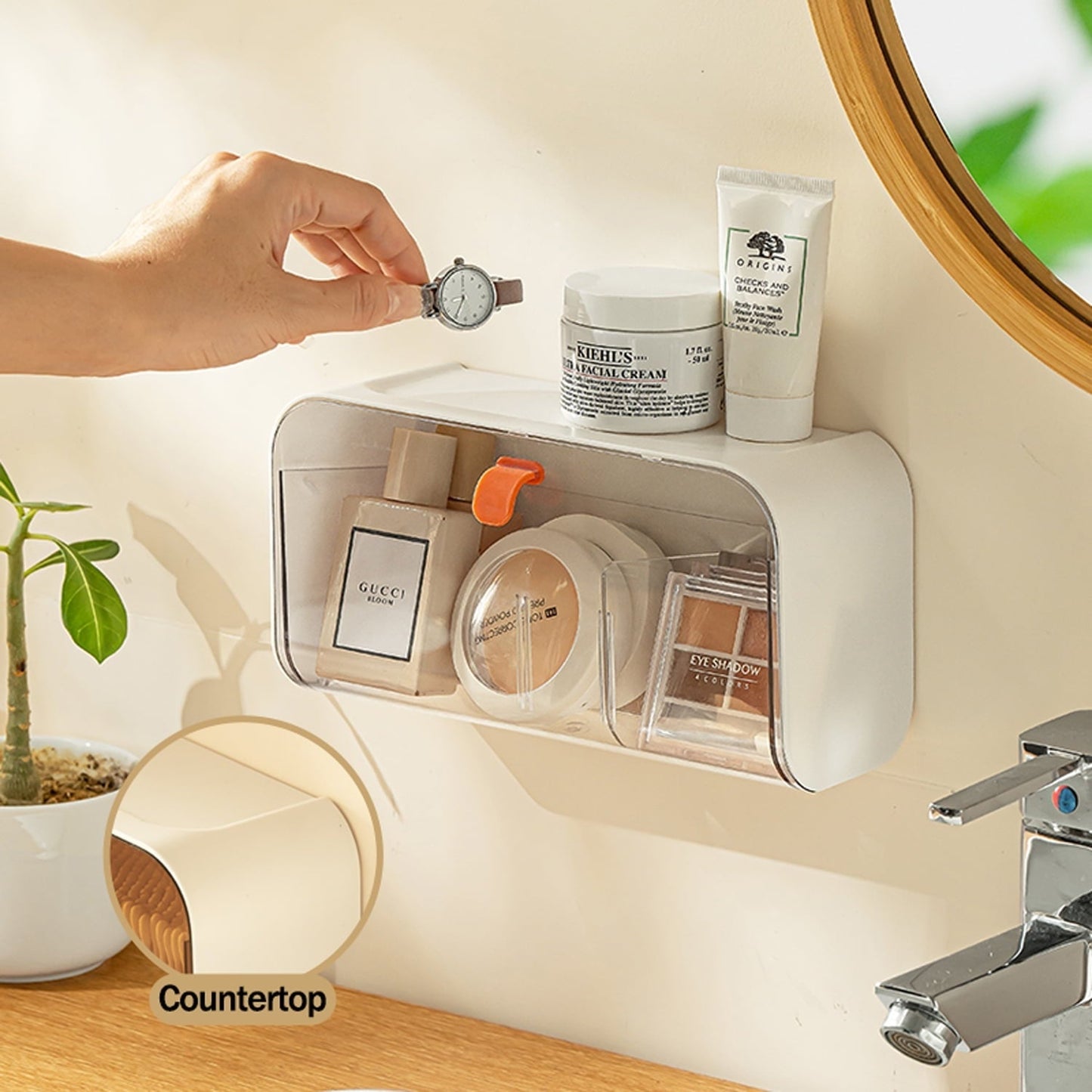 Wall Mounted Organizer With Adjustable Dividers