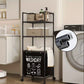 Modern 3-Section Laundry Basket with 360 Rotating Wheels