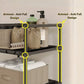 Modern 3-Section Laundry Basket with 360 Rotating Wheels