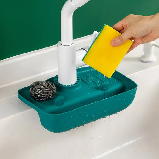 Silicone Sink Drain Rack & Storage Organizer