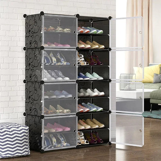 12 Cube Dustproof Storage Shelf