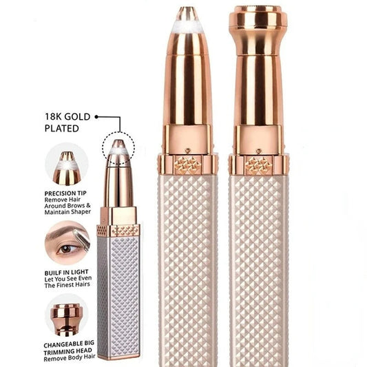 2 in 1 Rechargeable Facial Eyebrow Trimmer