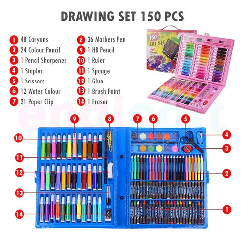 150pcs Kids Mega Art Set