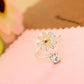 Beautiful Daisy Flower Adjustable Finger Ring