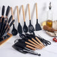 19-Piece Silicone Kitchen Utensil Set