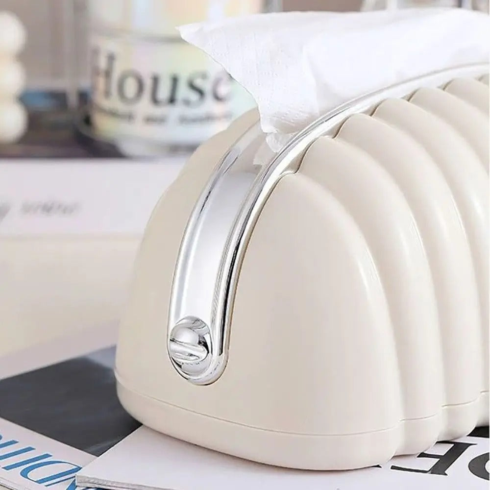 Luxury Shell Spring Loaded Tissue Box