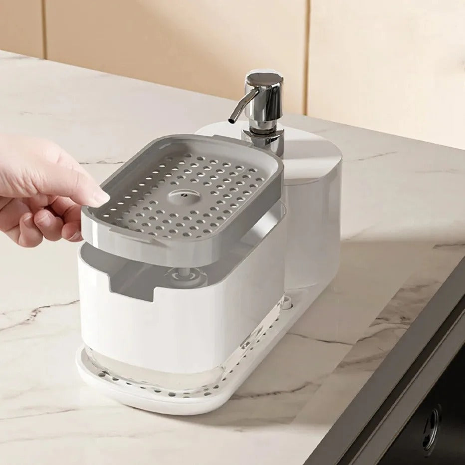 Multipurpose Kitchen Sink Caddy and Dispenser Set