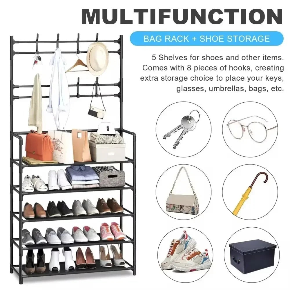 Multi-Layer Clothes & Shoe Rack