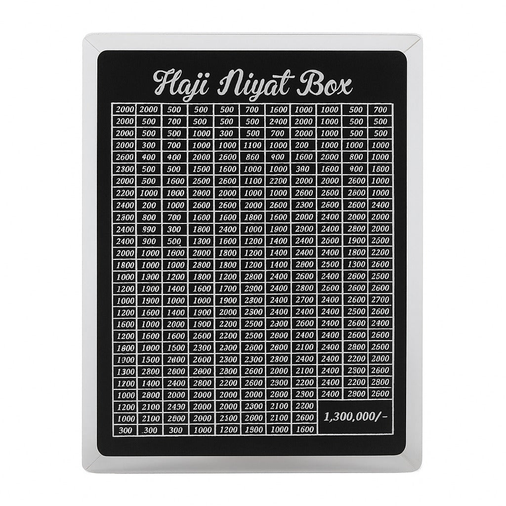Wooden Hajj Money Box