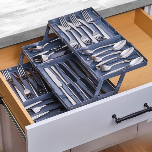 3-Tier Smart Drawer Organizer for Desk Storage