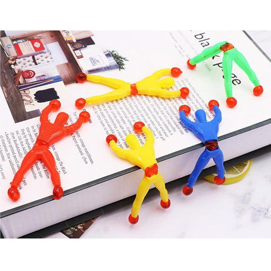 Pack Of 4 - Wall Climber Sticker Spider-Man Super Sticky Wall Climbing Toy
