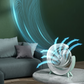 Rechargeable Multi Color Lightening Fan