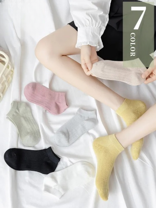 5Pairs/Set Fashion Women's Cotton summer Socks