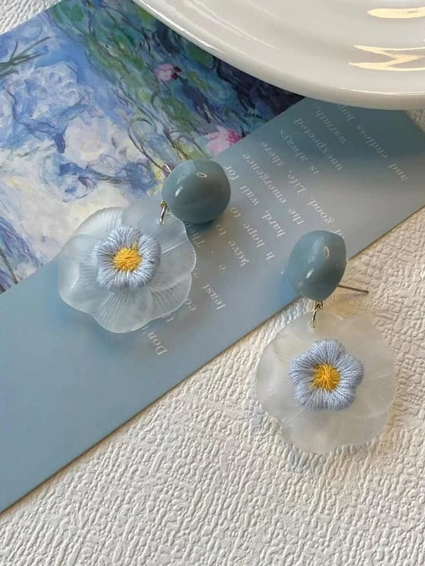 Casual Flower Dangle Earrings