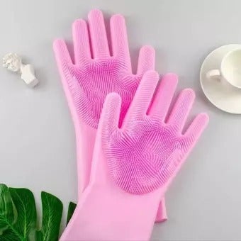 Magic Washing Gloves - Pair Of Silicone Washing Gloves