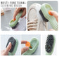 Multifunctional Cleaning Brush with Liquid Compartment | Soft Fur Brush with Soap Dispenser