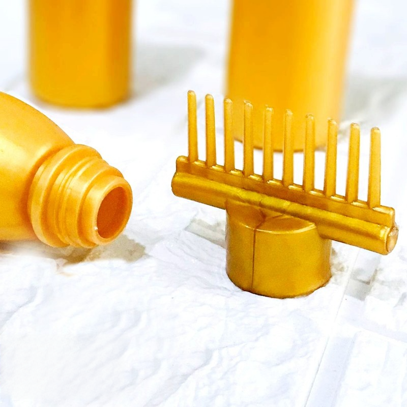 Oil Bottle With Comb Best For Dandruff Remover Anti Lice Stronger Hair.