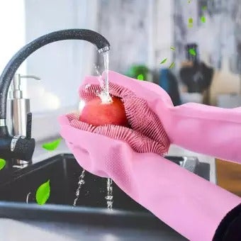 Magic Washing Gloves - Pair Of Silicone Washing Gloves